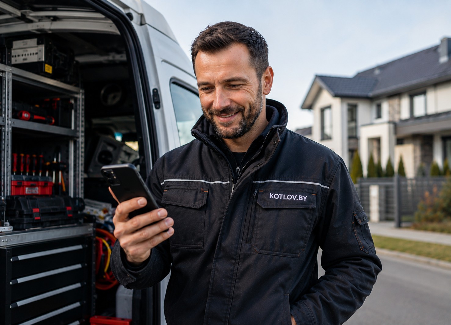 Мини-сайт монтажника KOTLOV